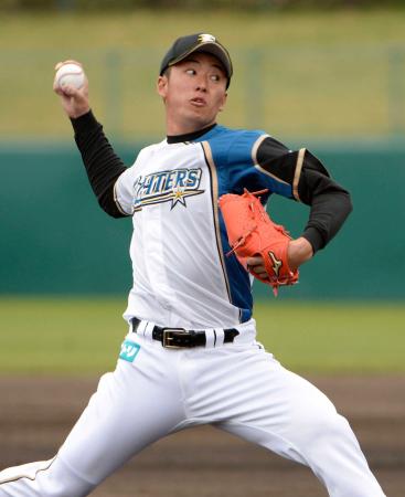　韓国プロ野球ＬＧとの練習試合で好投した斎藤