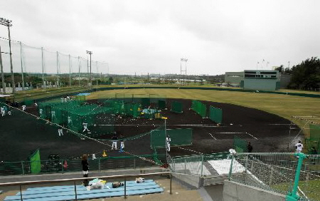 １９９３年からオリックスが１軍春季キャンプを実施してきた宮古島市民球場