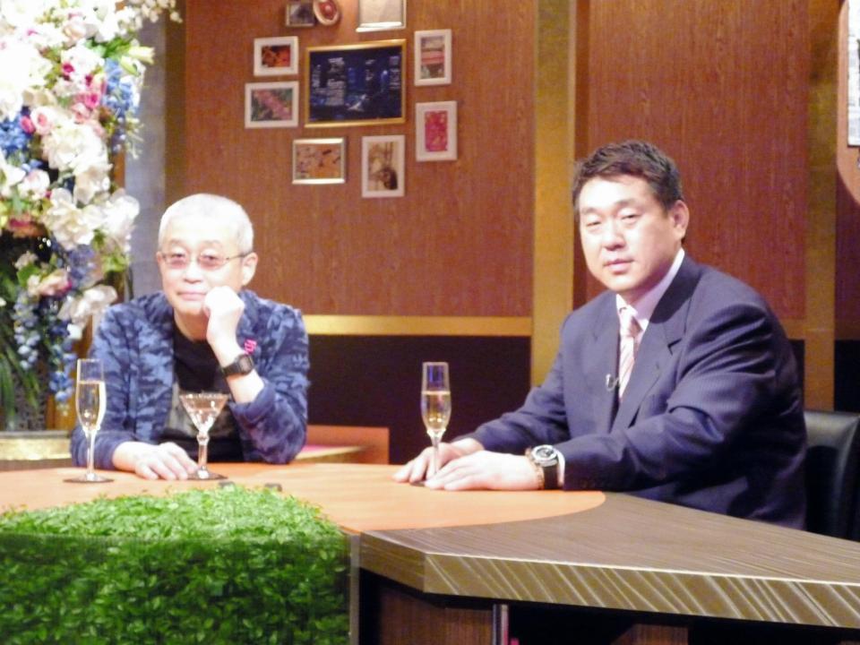 　阪神についてのトークを展開した勝谷誠彦氏（左）と広沢克実氏