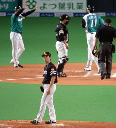 　６回、大谷（１１）にソロ本塁打を浴びた和田