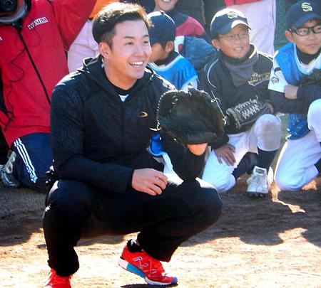 　早大学野球部ＯＢ・有志らのイベントに参加に参加した斎藤佑