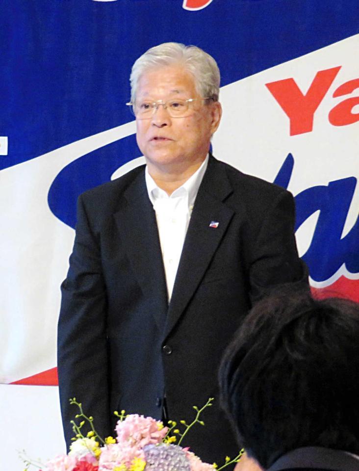 　ヤクルトの代表取締役オーナーに就任した根岸孝成氏