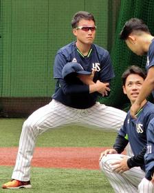 移籍後初先発となる22日の巨人戦に向けて調整する山田大