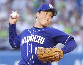 ヤクルト戦に先発した中日・柳=神宮
