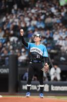 　来日初登板初先発のマウンドに上がる古林（撮影・中島達哉）