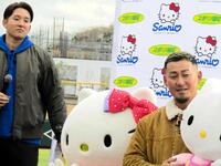 　トークショーを行った中田翔氏。左は杉谷拳士氏