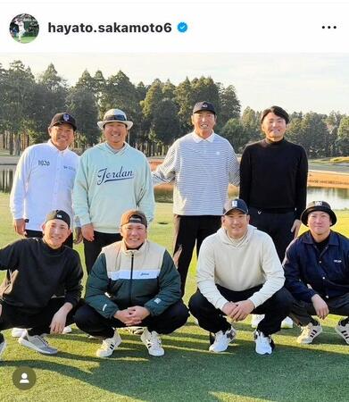 　坂本勇人のインスタグラム（＠ｈａｙａｔｏ．ｓａｋａｍｏｔｏ）から