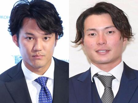 藤浪晋太郎（左）と北條史也