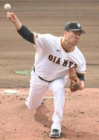 　ライブＢＰに登板した田中将（撮影・開出牧）