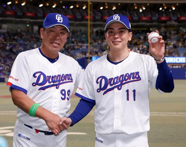 中日ドラ１ ・中西がプロ初勝利に母は涙