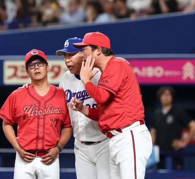 中日-広島戦 あわや乱闘の一触即発状態