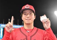 　プロ入り初勝利を挙げた黒原（撮影・佐々木彰尚）