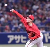 　１回無失点と好投した島内（撮影・市尻達拡）