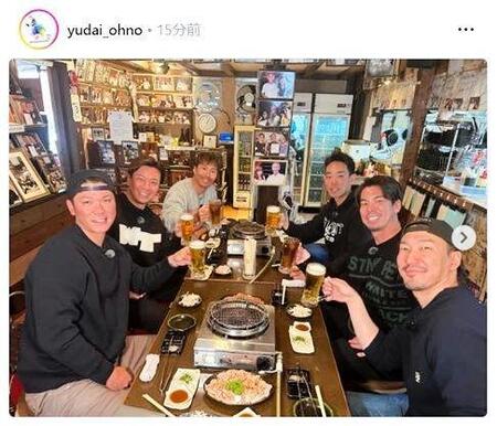 　大野雄大のインスタグラム（ｙｕｄａｉ＿ｏｈｎｏ）より 