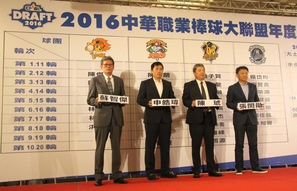 　今年度の台湾球界のドラフト会議の模様