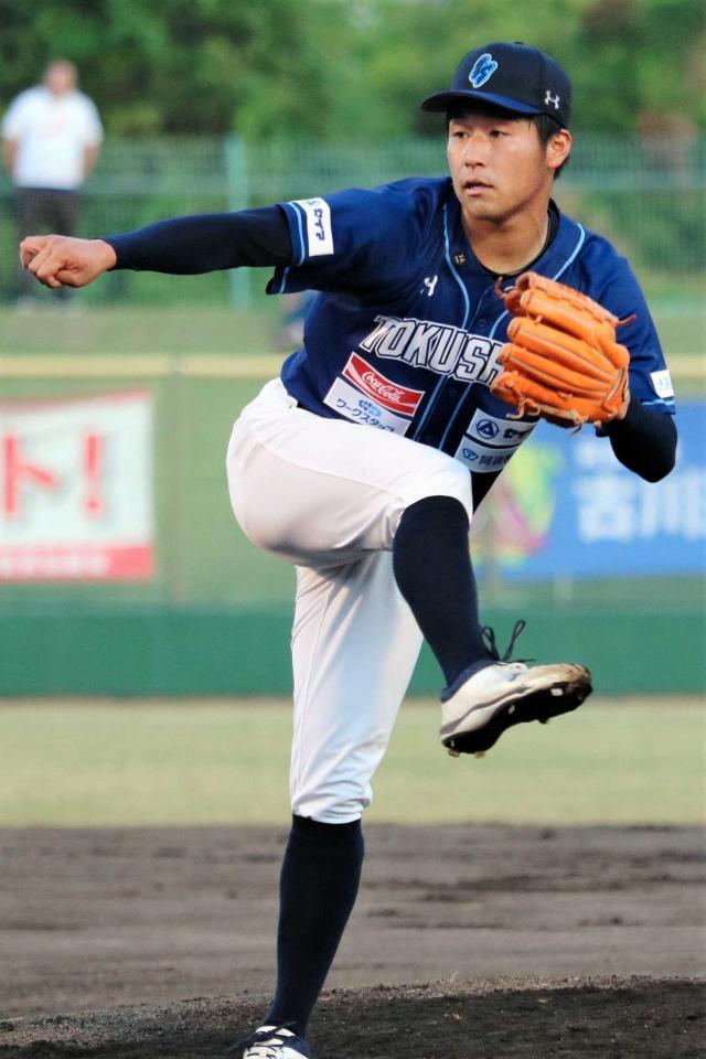 　ケガはもう心配ない。関東遠征で速球をアピールしたい鎌田光津希（写真提供・徳島インディゴソックス）