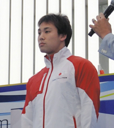 パンパシフィック選手権前に、テレビ朝日のイベントに参加していた冨田尚弥