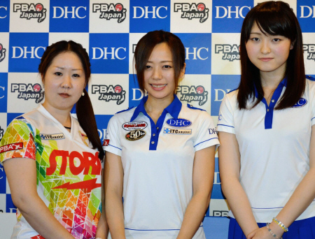 世界最高峰の強豪に挑む日本女子（左から）土屋佑佳、秋吉夕紀、亀島愛永の各選手