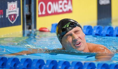 　競泳のリオ五輪米国代表選考会男子２００メートル自由形で４位のライアン・ロクテ＝オマハ（ＡＰ＝共同）