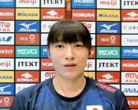 取材に応じる石川真佑(Zoomから)