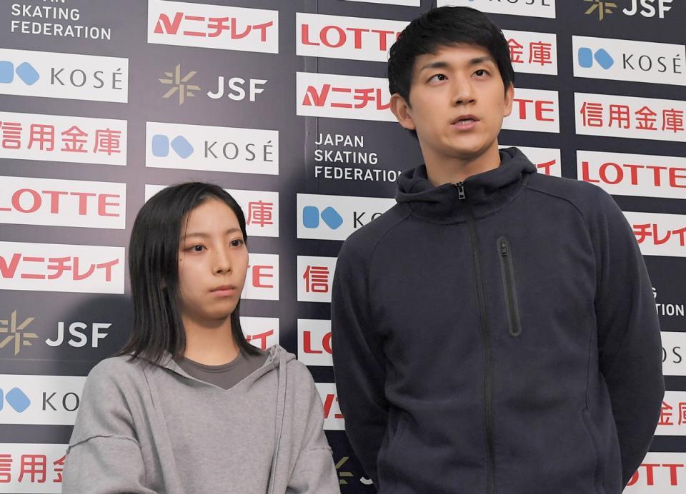 　三浦璃来（左）と木原龍一