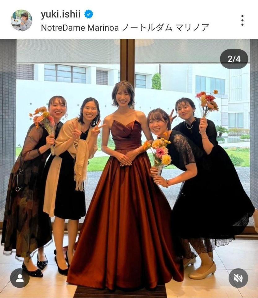 　石井優希さんのインスタグラム（＠ｙｕｋｉ．ｉｓｈｉｉ）から