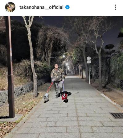 　貴乃花光司氏のインスタグラム（ｔａｋａｎｏｈａｎａ＿＿ｏｆｆｉｃｉａｌ）より