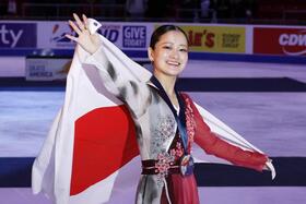 　女子で２位となった渡辺倫果＝レークプラシッド（共同）