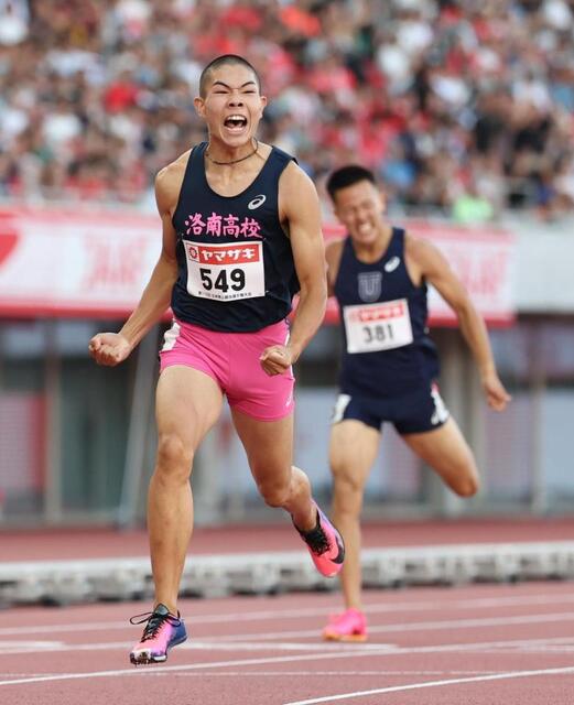 男子400m障害にスーパー高校生現る
