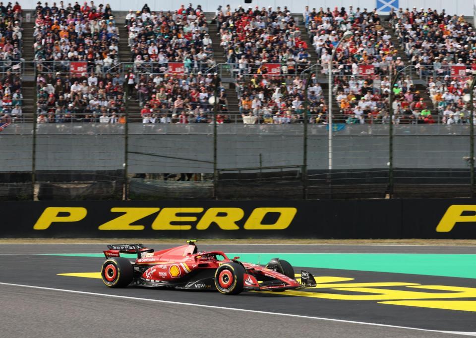 　３位でフィニッシュしたフェラーリのカルロス・サインツ（撮影・神子素慎一）