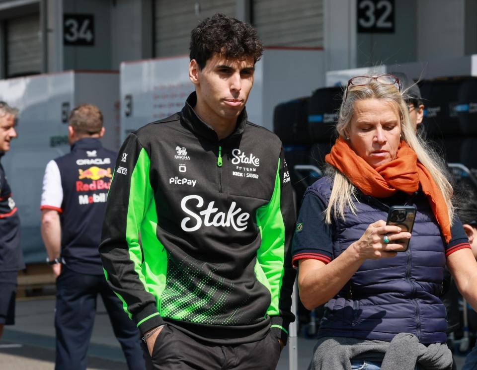 　サーキット入りしたザウバー・フェラーリのガブリエル・ポルトレト（撮影・神子素慎一）