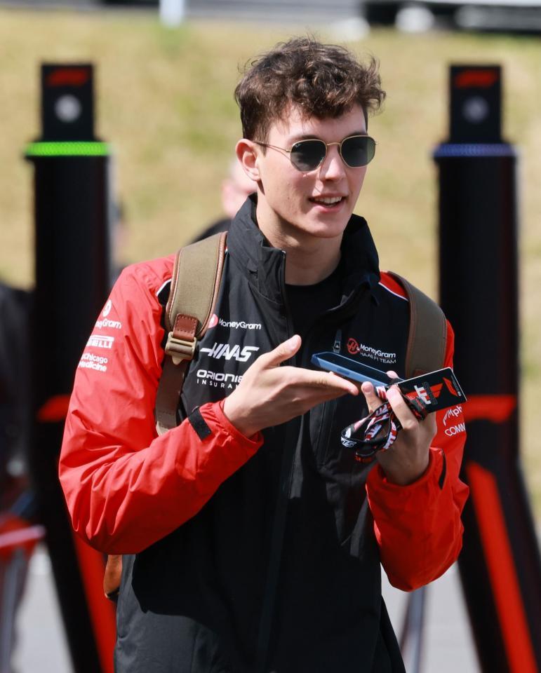 　ハース・フェラーリのオリバー・ベアマン（撮影・神子素慎一）