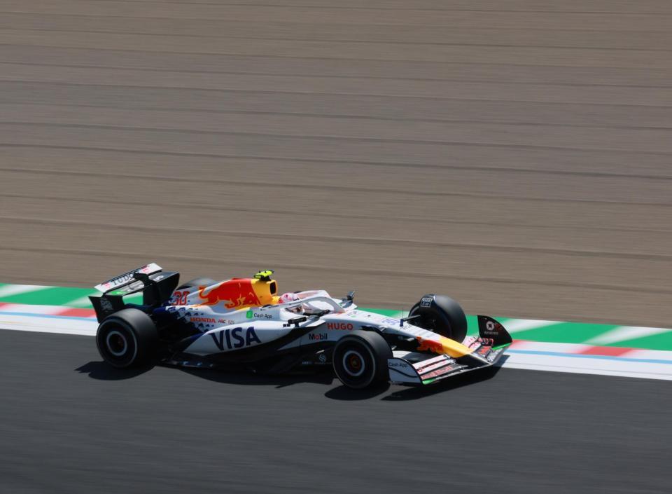 　レーシングブルズ・ホンダのリアム・ローソン（撮影・神子素慎一）