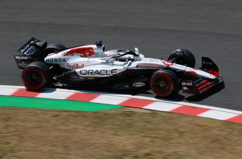 　好走するレッドブル・ホンダのマックス・フェルスタッペン（撮影・神子素慎一）