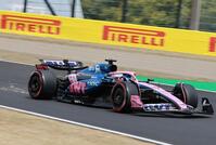 力走するアルピーヌのピエール・ガスリー（撮影・神子素慎一）