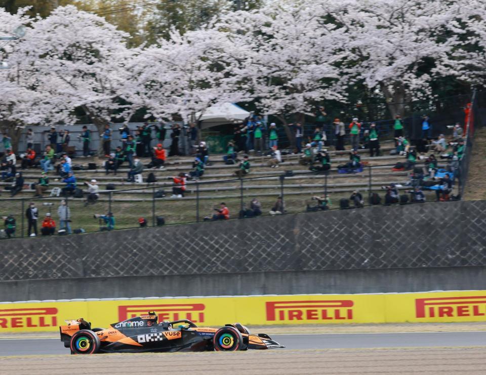 予選３番手と好走したマクラーレン・メルセデスのオスカー・ピアストリ（撮影・神子素慎一）