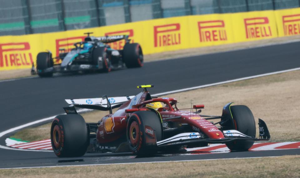 予選８位のフェラーリのルイス・ハミルトン（撮影・神子素慎一）