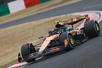 　２位と好走したマクラーレン・メルセデスのランド・ノリス（撮影・神子素慎一）