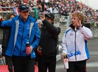 　アルピーヌのジャック・ドゥーハン（左）とレーシングブルズ・ホンダのリアム・ローソン（撮影・神子素慎一）