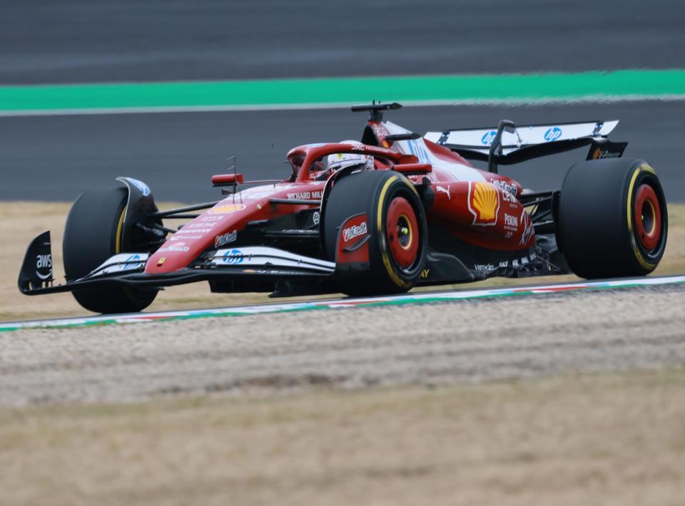 　４位と好走したフェラーリのシャルル・ルクレール（撮影・神子素慎一）