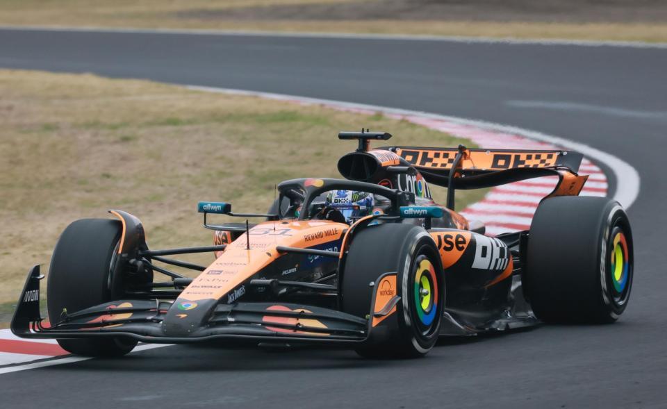 　３位と好走したマクラーレン・メルセデスのオスカー・ピアストリ（撮影・神子素慎一）