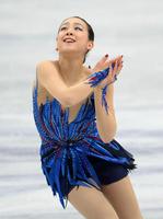 フィギュアスケートの世界選手権で４年ぶり３度目の優勝を果たした浅田真央の女子フリー＝29日、さいたま市のさいたまスーパーアリーナ