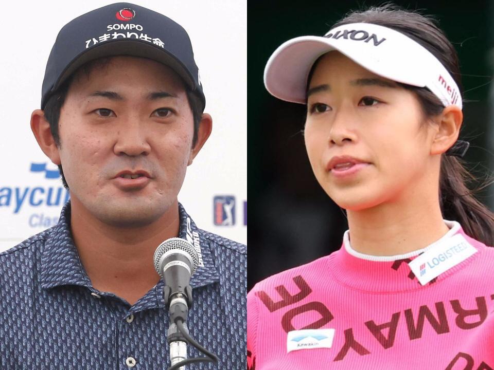 　金谷拓実（左）と吉本ここね