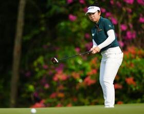 　最終調整する山下美夢有＝サイアムＣＣ（共同）