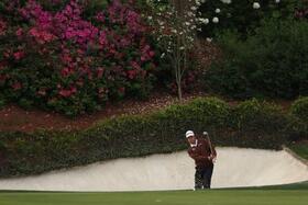 　練習ラウンドを行う松山英樹＝７日（ゲッティ＝共同）