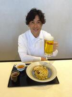 大畑さんも絶賛の「大海老と叉焼の 炒飯」＆生ビール！