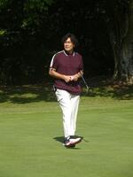 連続パーでフィニッシュし足取りも軽い（９番）