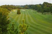 東コース　1番ホール　セカンド地点