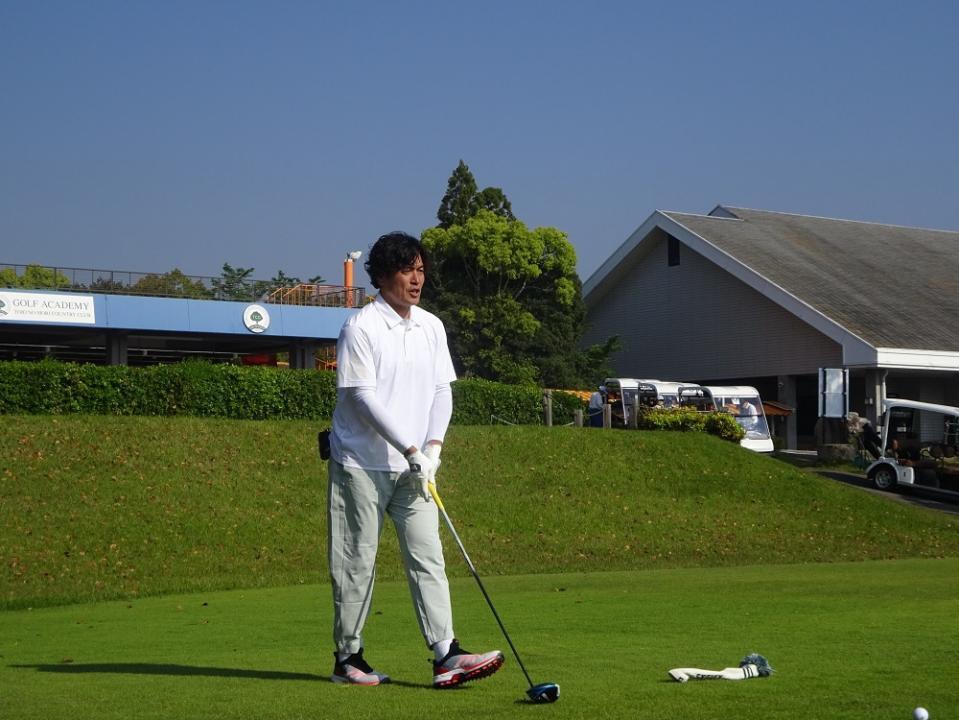 ＧＤＯとのコラボ企画、記念すべき大畑さんの第１打