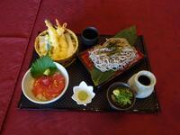 天ざる蕎麦とミニまぐろ丼